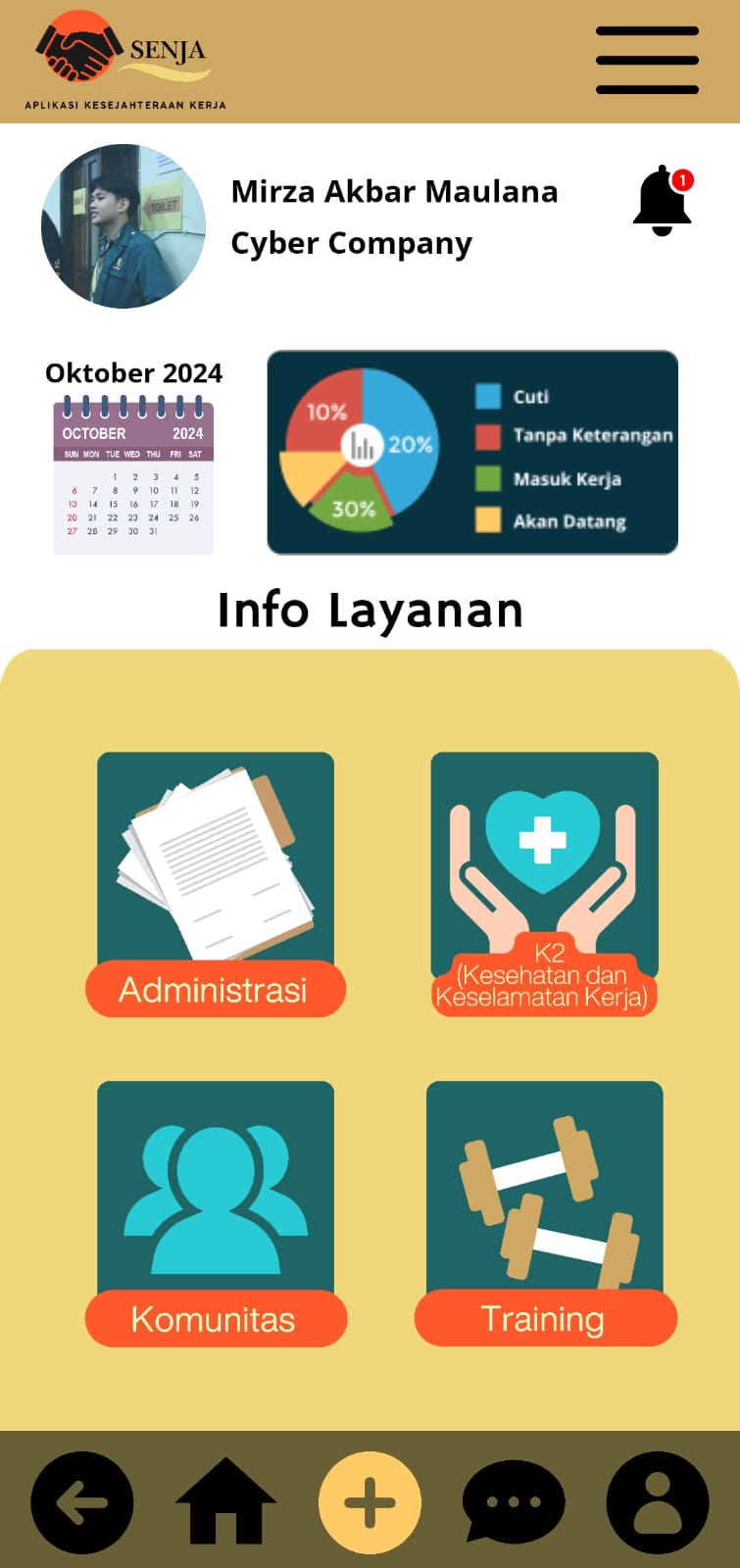 Platform E-learning - screenshot